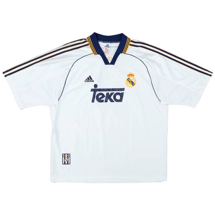 1998-00 Real Madrid Home Shirt Raul #7 - 6/10 - (XL)