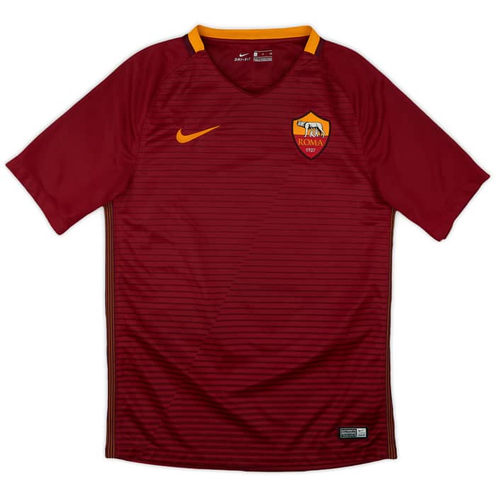 2016-17 Roma Home Shirt Dzeko #9 - 9/10 - (S)