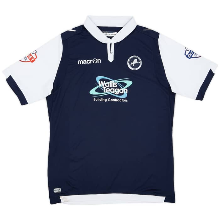 2015-16 Millwall Match Issue Home Shirt Beevers #16