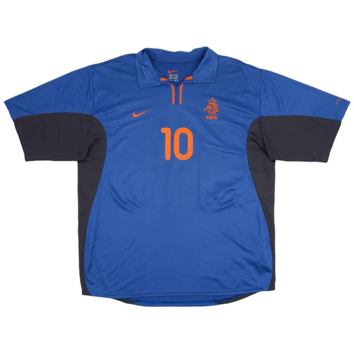 2000-02 Netherlands Away Shirt Bergkamp #10 - 8/10 - (XL)