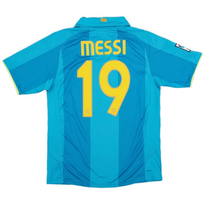 2007-09 Barcelona Away Shirt Messi #19 - 7/10 - (M)
