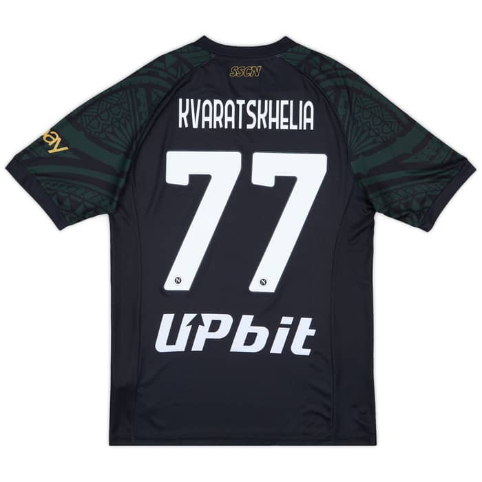 2023-24 Napoli Third Shirt Kvaratskhelia #77 (L)