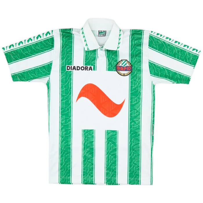 1996-98 Rapid Vienna Home Shirt Stoger #6 - 9/10 - (XS)