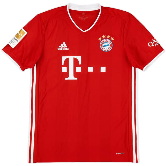2020-21 Bayern Munich Home Shirt Lewandowski #9 - 9/10 - (M)