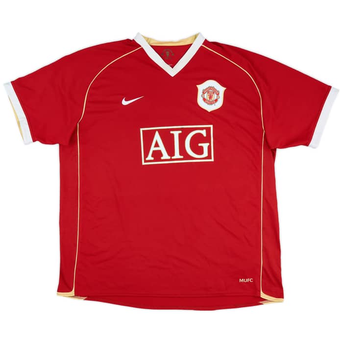 2006-07 Manchester United Home Shirt Evra #3 - 6/10 - (XXL)