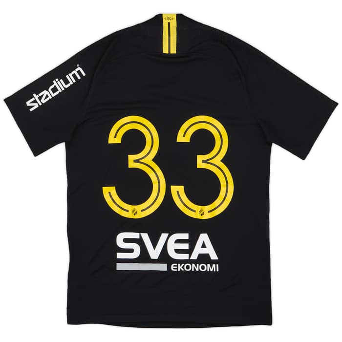 2020 AIK Match Issue Home Cup Shirt #33 (Lustig)