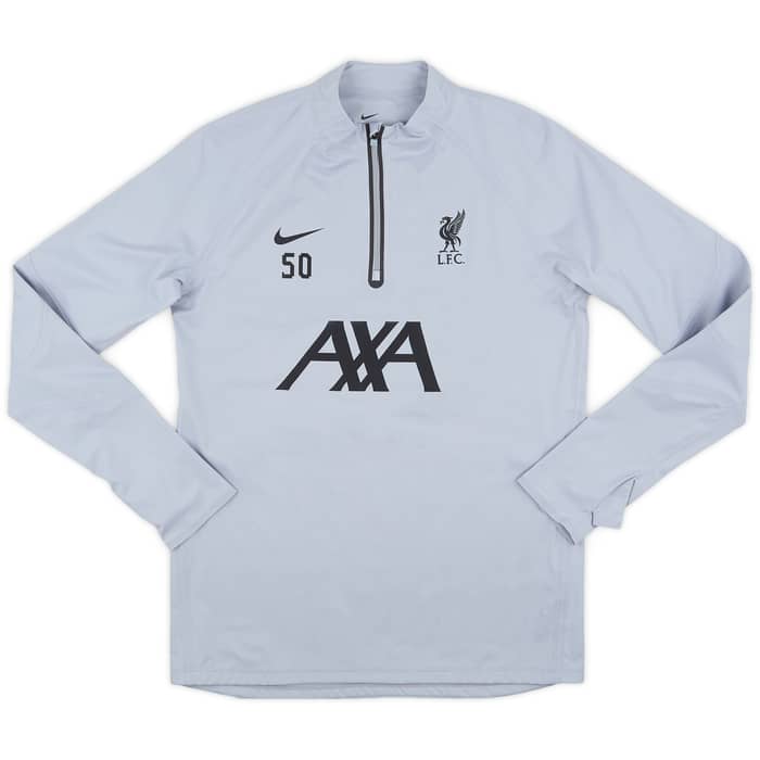 2023-24 Liverpool Player Issue 1/4 Zip Drill Top #50 (Doak) - 9/10 - (M)