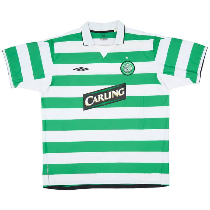 2004-05 Celtic Home Shirt Lambert #14 - 9/10 - (XXL)