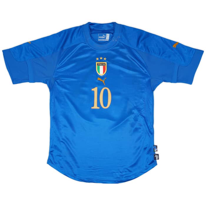 2004-06 Italy Home Shirt Totti #10 - 6/10 - (M)