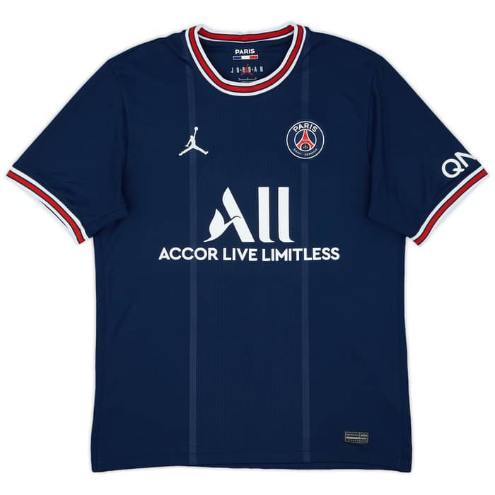 2021-22 Paris Saint-Germain Home Shirt Verratti #6 - 9/10 - (M)