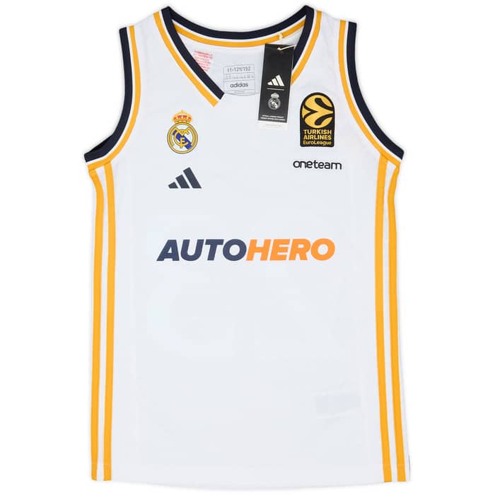 2023-24 Real Madrid Basketball Home Jersey Llull #23 (M.Kids)