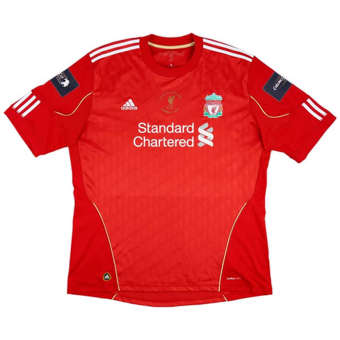 2010-12 Liverpool "Carling Cup FInal 2012" Home Shirt Gerrard #8 - 7/10 - (3XL)