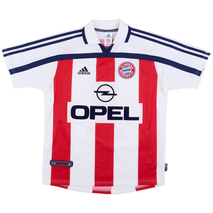 2000-01 Bayern Munich Away Shirt Elber #9 - 8/10 - (XL.Boys)
