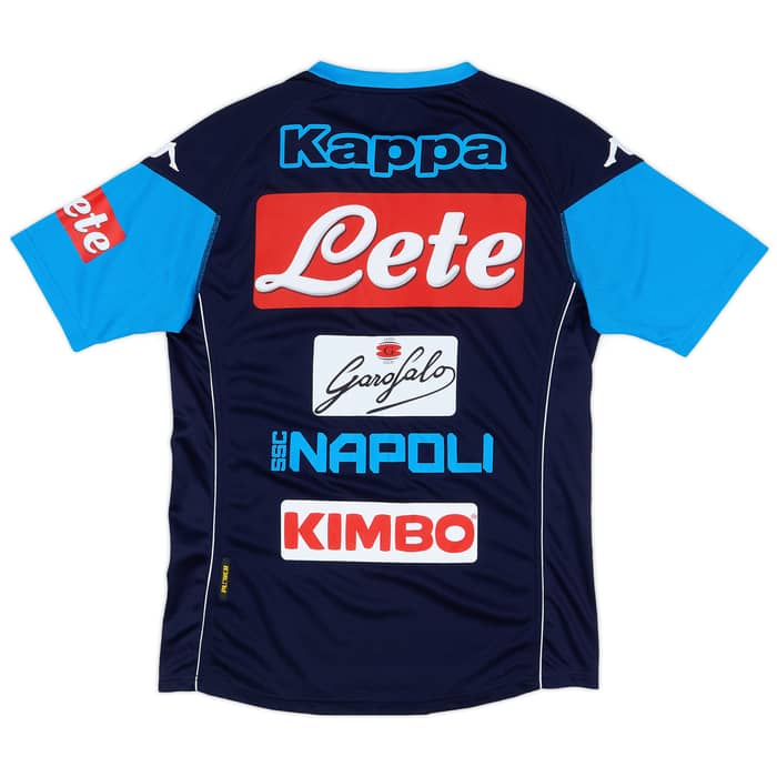2017-18 Napoli Player Issue Training Tee # - 5/10