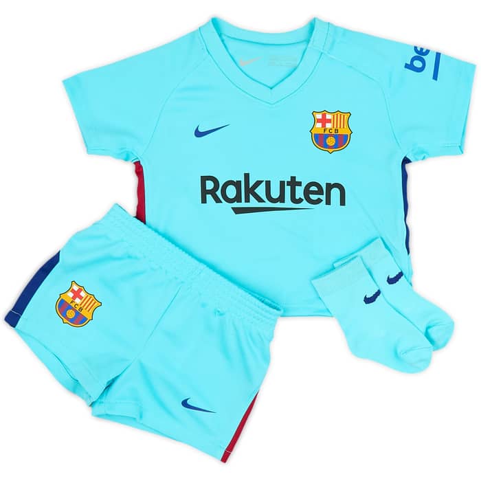 2017-18 Barcelona Away Full Kit (3-6 Months)