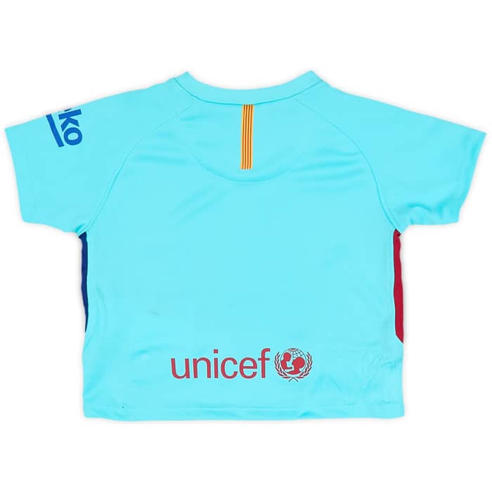2017-18 Barcelona Away Full Kit (3-6 Months)