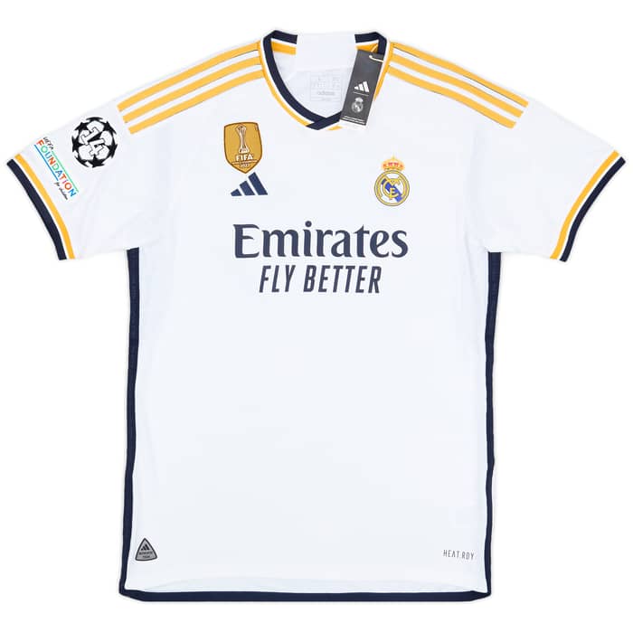 2023-24 Real Madrid Authentic Home CL Shirt