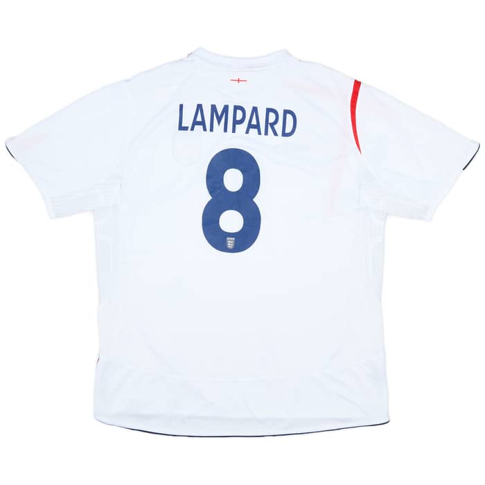 2005-07 England Home Shirt Lampard #8 - 7/10 - (XXL)