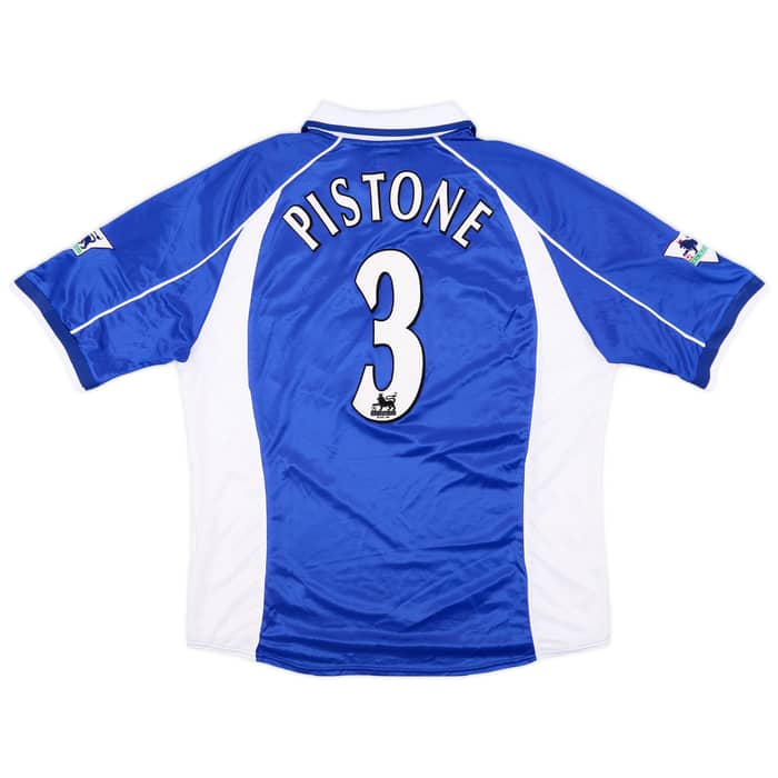 2001-02 Everton Match Issue Home Shirt Pistone #3