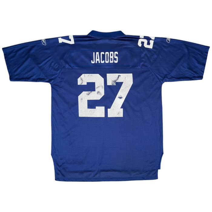 2008-11 New York Giants Jacobs #27 Reebok On Field Home Jersey - 6/10 - (XL)