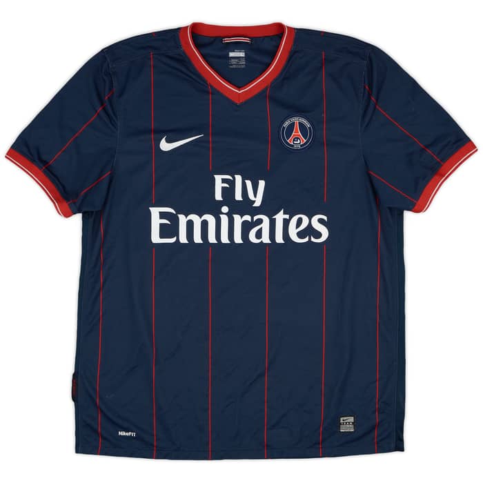 2009-10 Paris Saint-Germain Home Shirt Makelele #4 - 9/10 - (L)