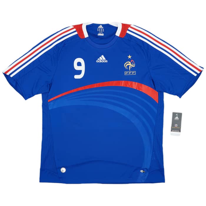 2007-08 France Home Shirt Benzema #9 (XL)