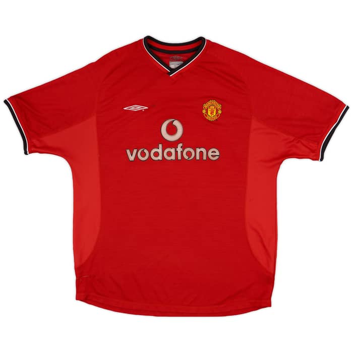 2000-02 Manchester United Home Shirt Beckham #7 - 5/10 - (XL)
