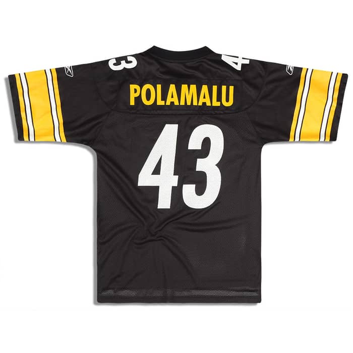 2005-06 Pittsburgh Steelers Polamalu #43 Reebok On Field Jersey (Home) XXL