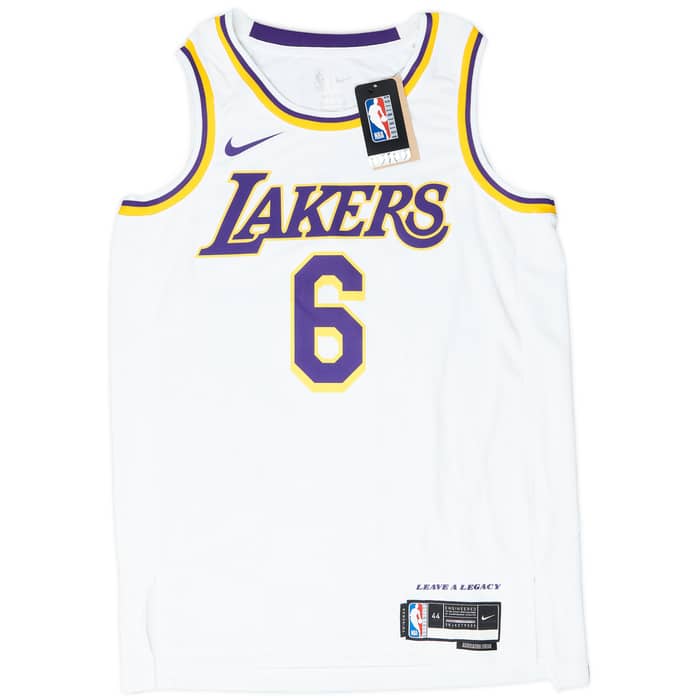 2021-23 LA Lakers James #6 Nike Swingman Home Jersey (M)