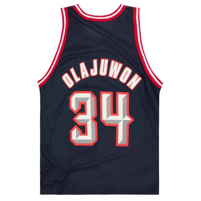 1995-01 Houston Rockets Olajuwon #34 Champion Jersey (Away) L