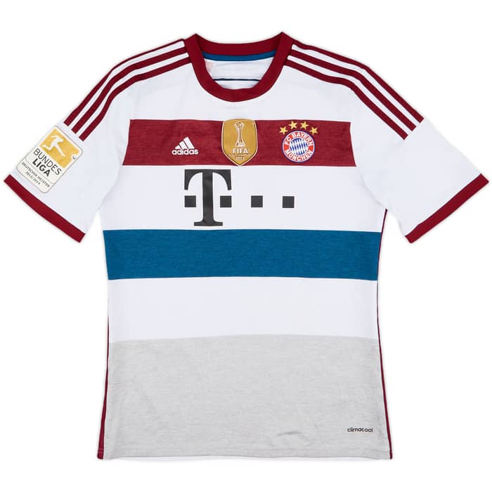 2014-15 Bayern Munich Away Shirt Alaba #27 - 7/10 - (XL.Boys)