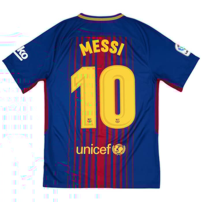 2017-18 Barcelona Home Shirt Messi #10 - 8/10 - (S)