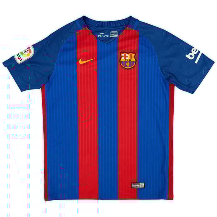 2016-17 Barcelona Home Shirt - 9/10 - (L.Boys)
