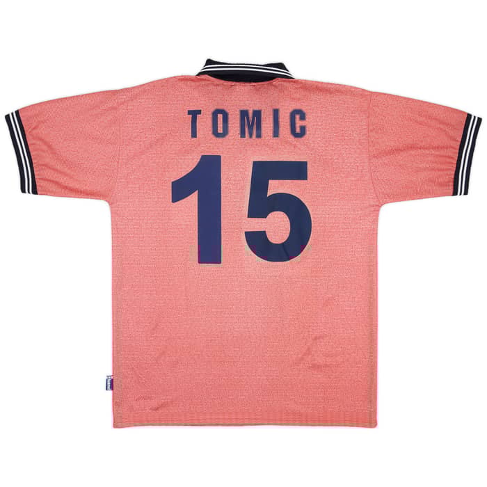 2000-01 Alaves Match Worn UEFA Cup Away Shirt Tomic #15