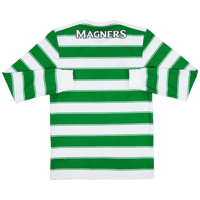 2021-22 Celtic Home L/S Shirt - 9/10 - (S)
