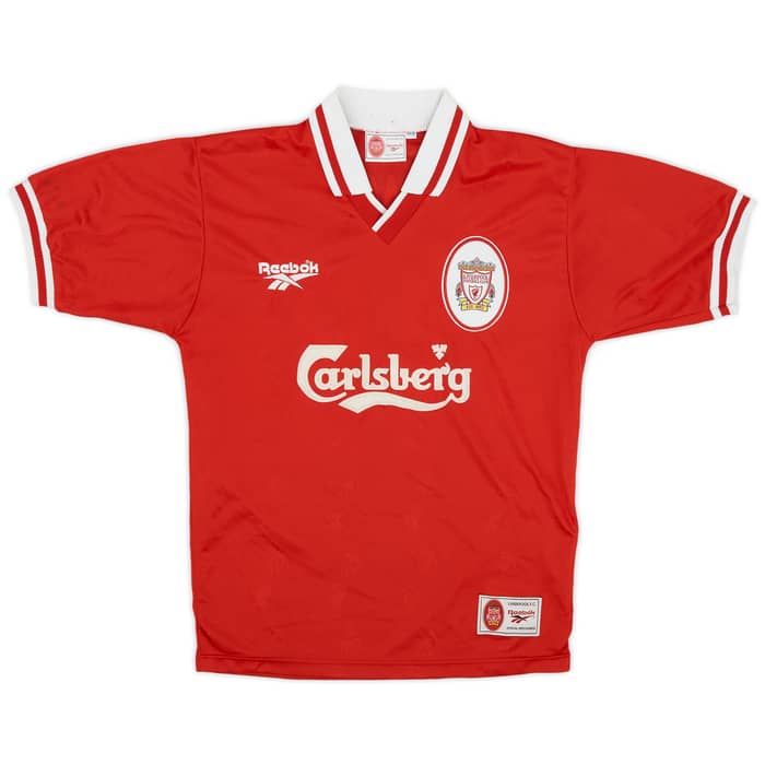 1996-98 Liverpool Home Shirt Owen #18 - 8/10 - (S)