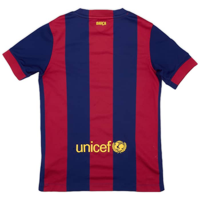 2014-15 Barcelona Home Shirt - 7/10 - (S.Boys)