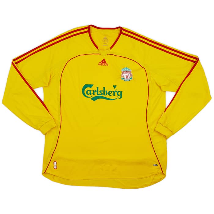 2006-07 Liverpool Away L/S Shirt Gerrard #8 - 6/10 - (XXL)