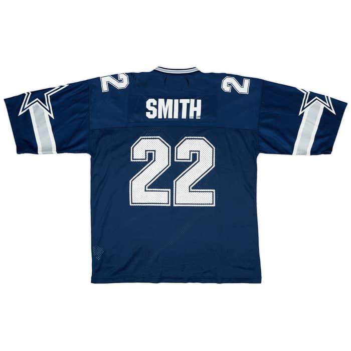 1996-98 Dallas Cowboys Smith #22 Starter Home Jersey - 7/10 - (XL)