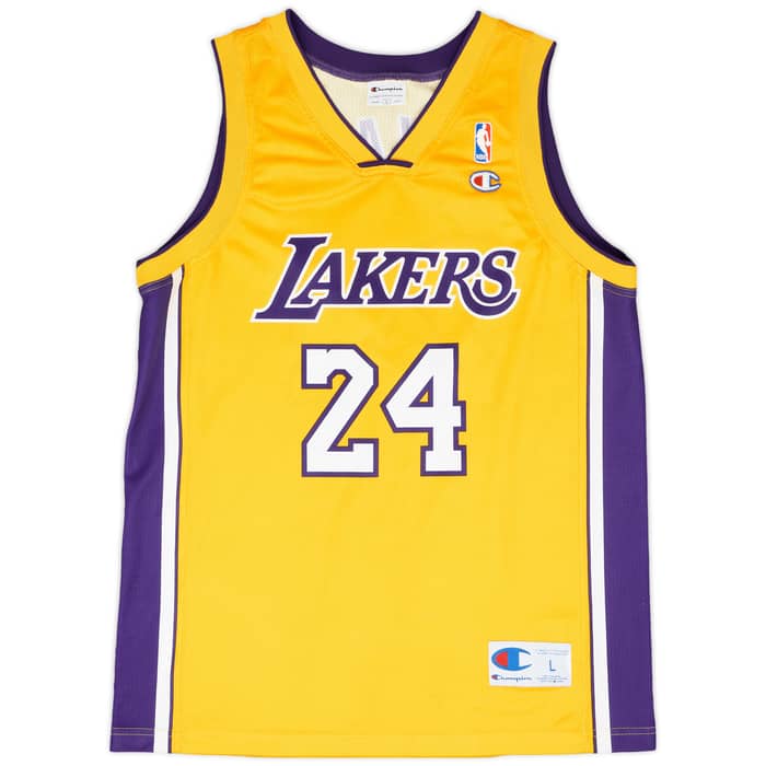 2006-10 LA Lakers Bryant #24 Champion Home Jersey - 9/10 - (L)