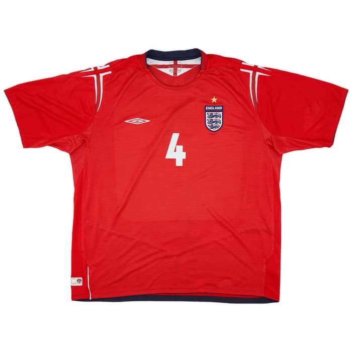 2004-06 England Away Shirt Gerrard #4 - 5/10 - (3XL)