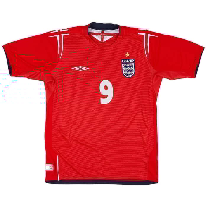 2004-06 England Away Shirt Rooney #9 - 8/10 - (S)