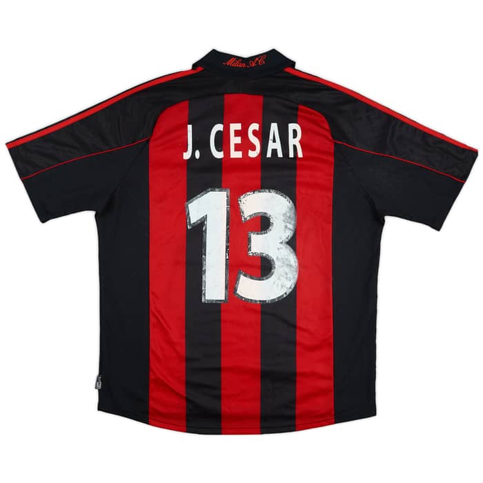 2000-02 AC Milan Home Shirt J.Cesar #13 - 5/10 - (XL)