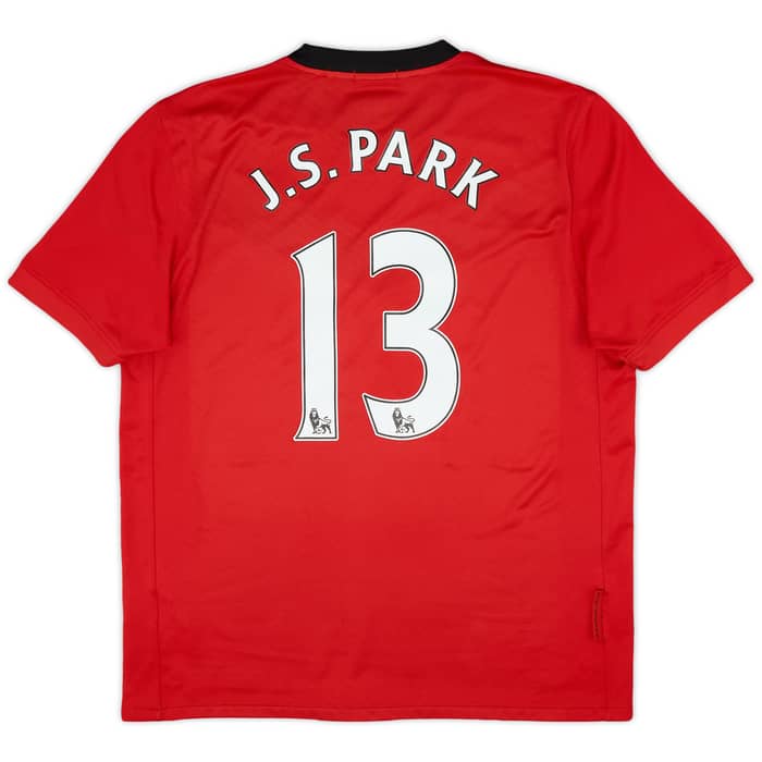 2009-10 Manchester United Home Shirt J.S. Park #13 - 7/10 - (L)
