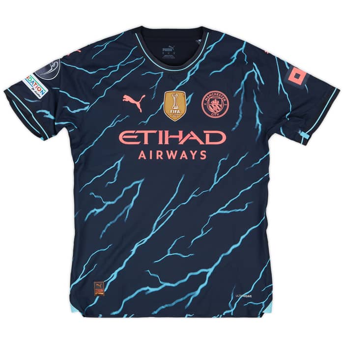 2023-24 Manchester City Match Issue Champions League Third Shirt Ruben #3