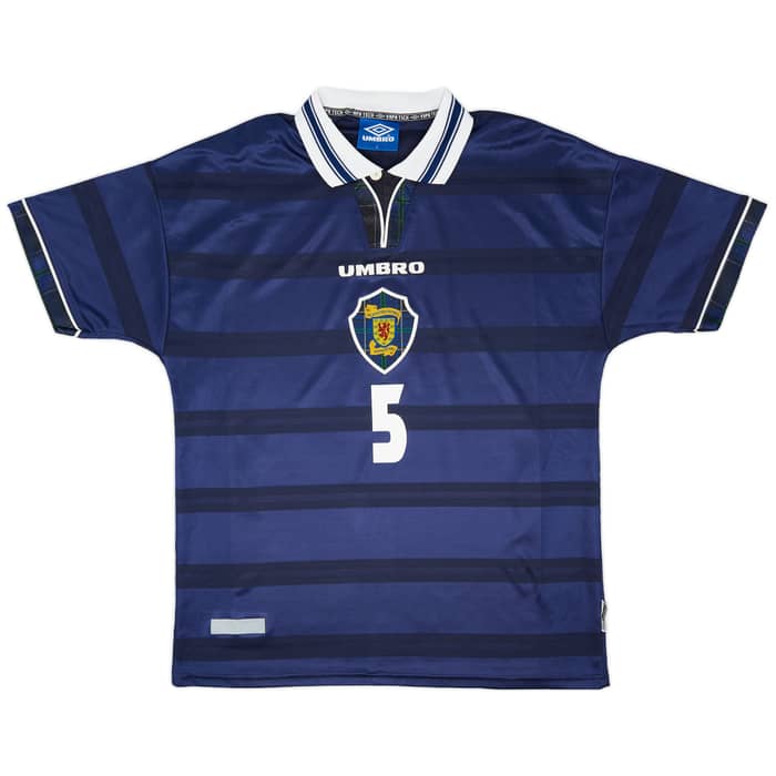 1998-00 Scotland Home Shirt Hendry #5