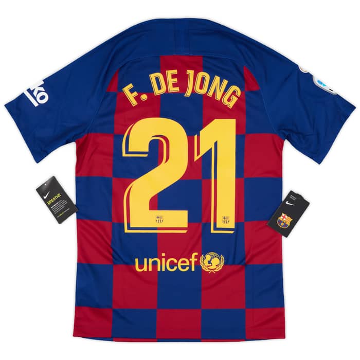2019-20 Barcelona Home Shirt F.De Jong #21 (S)