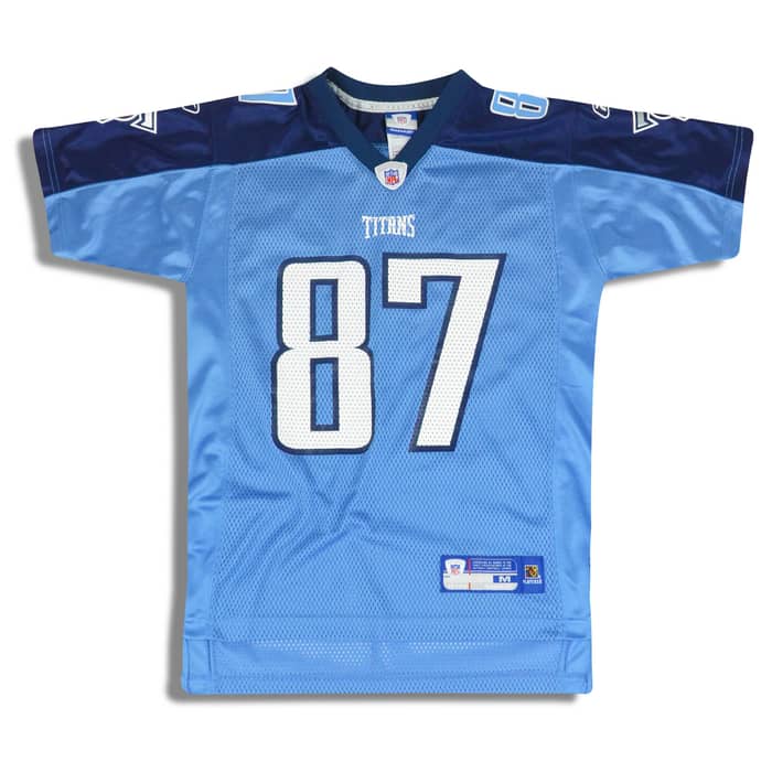 2005 Tennessee Titans Calico #87 Reebok On Field Jersey (Alternate) Y
