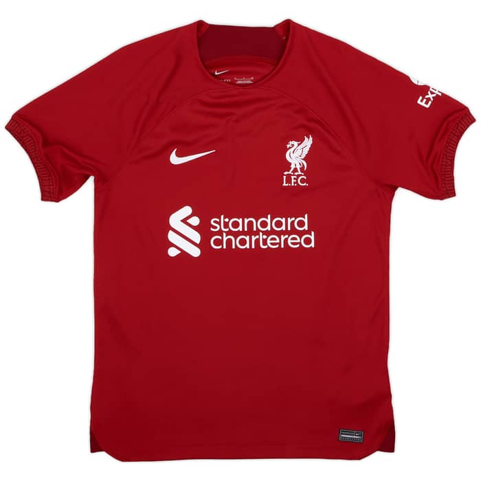 2022-23 Liverpool Home Shirt Virgil #4 - 9/10 - (S)