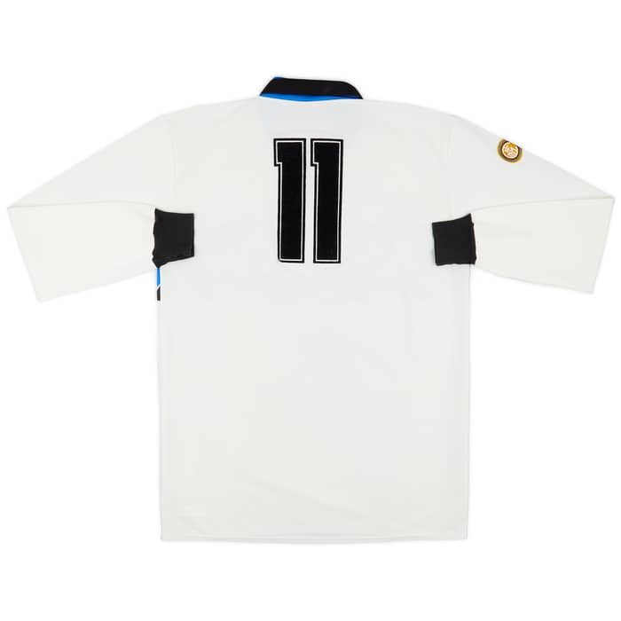 1989-90 Inter Milan Away L/S Shirt #11 - 5/10 - (XL)